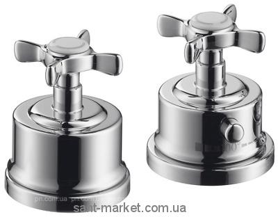 Смеситель с термостатом двухвентильный на борт ванны Hansgrohe коллекция Axor Mountreux хром 16480000