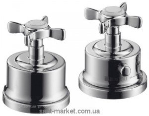 Смеситель с термостатом двухвентильный на борт ванны Hansgrohe коллекция Axor Mountreux хром 16480000