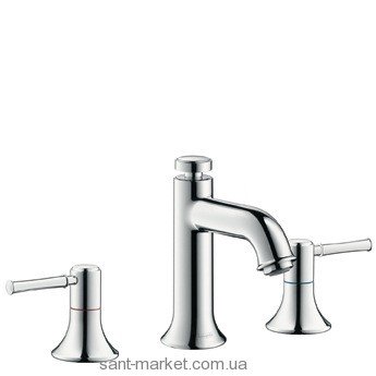 Смеситель для раковины двухрычажный с донным клапаном скрытый Hansgrohe Talis Classic хром 14113820