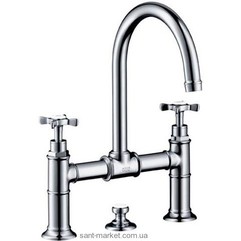 Змішувач для раковини двухвентильний з донним клапаном високий Hansgrohe Axor Montreux нікель 16510820