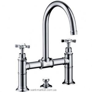 Змішувач для раковини двухвентильний з донним клапаном високий Hansgrohe Axor Montreux нікель 16510820