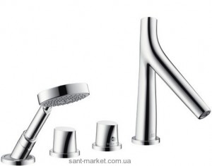 Змішувач з термостатом на борт ванни з душем Hansgroh Axor Starck Organic хром 12426000