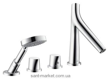Змішувач з термостатом на борт ванни з душем Hansgrohe колекція Axor Starck Organic хром 12425000