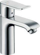 Змішувач для раковини одноважеля з донним клапаном Hansgrohe колекція Metris хром 31121000
