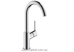 Змішувач для раковини одноважеля з донним клапаном високий Hansgrohe Talis хром 32082000
