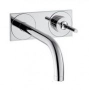 Змішувач для раковини з джойстиком настінний прихований Hansgrohe колекція Axor Uno2 хром 38112000