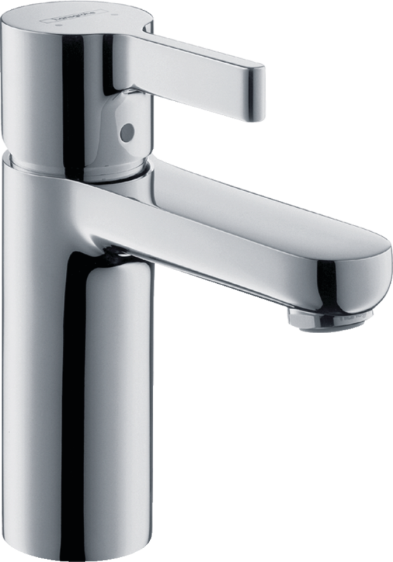 Змішувач для раковини одноважеля з донним клапаном Hansgrohe колекція Metris S хром 31063000