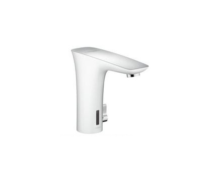 Смеситель для раковины электронный сенсорный Hansgrohe PuraVida хром/белый 15172400