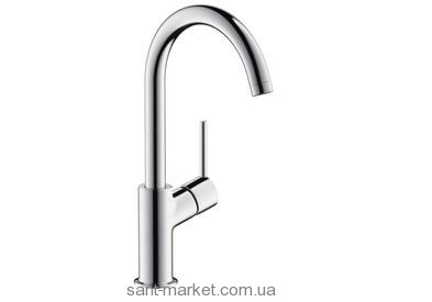 Смеситель для раковины однорычажный с донным клапаном высокий Hansgrohe Talis хром 32082000