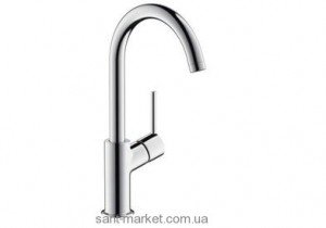Смеситель для раковины однорычажный с донным клапаном высокий Hansgrohe Talis хром 32082000
