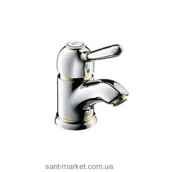 Змішувач для раковини одноважеля з донним клапаном Hansgrohe Axor Carlton хром / золото 17010090
