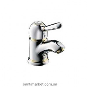 Змішувач для раковини одноважеля з донним клапаном Hansgrohe Axor Carlton хром / золото 17010090