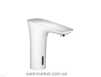 Змішувач для раковини електронний сенсорний Hansgrohe PuraVida хром / білий 15171400
