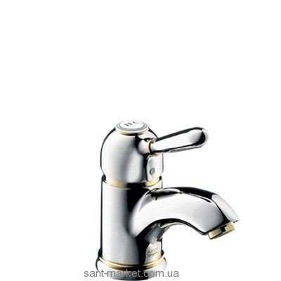 Змішувач для раковини одноважільний Hansgrohe колекція Axor Carlton хром / золото 17018090