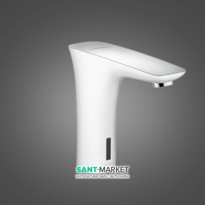 Змішувач для раковини електронний сенсорний Hansgrohe PuraVida хром / білий 15173400