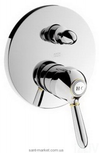 Смеситель скрытый (встраиваемый) Hansgrohe коллекция Axor Carlton хром/золото 17415090