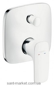 Смеситель скрытый (встраиваемый) Hansgrohe коллекция PuraVida хром/белый 15447400