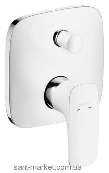 Смеситель скрытый (встраиваемый) Hansgrohe коллекция PuraVida хром/белый 15445400