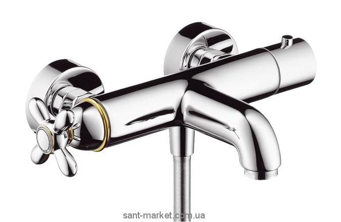 Змішувач з термостатом двухвентильний Hansgrohe колекція Axor Carlton хром / золото 17241090