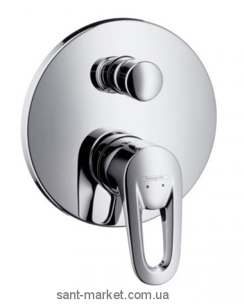 Смеситель скрытый (встраиваемый) Hansgrohe коллекция Metris Metropol E хром 14477000