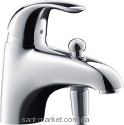 Змішувач для ванни одноважільний з коротким виливом Hansgrohe колекція Focus E хром 31751000