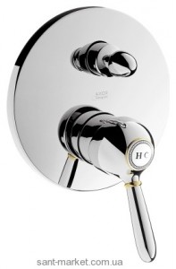 Смеситель скрытый (встраиваемый) Hansgrohe коллекция Axor Carlton хром/золото 17417090
