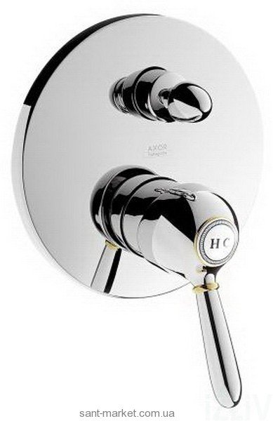 Смеситель скрытый (встраиваемый) Hansgrohe коллекция Axor Carlton хром/золото 17415090