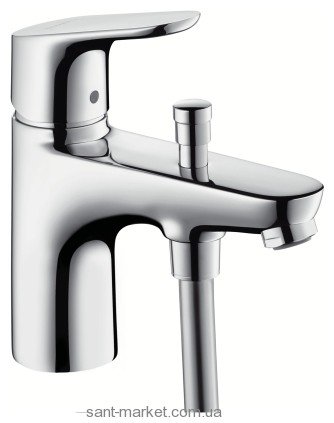 Змішувач для ванни одноважільний з коротким виливом Hansgrohe колекція Focus хром 31938000