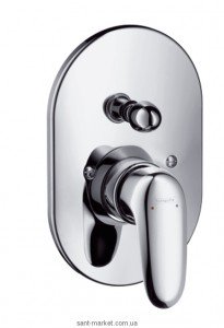 Смеситель скрытый (встраиваемый) Hansgrohe коллекция Metris E хром 31477000