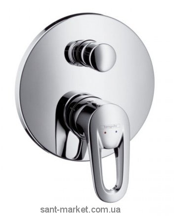 Змішувач прихований (вбудований) Hansgrohe колекція Metris Metropol E хром 14477000
