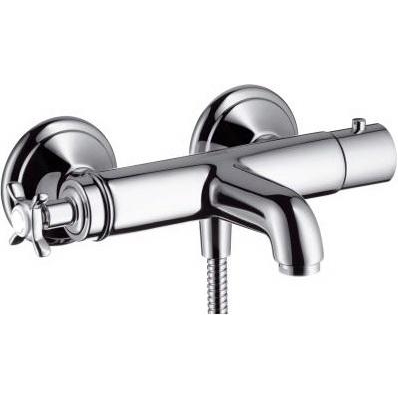 Смеситель с термостатом двухвентильный Hansgrohe коллекция Axor Montreux никель 16241820