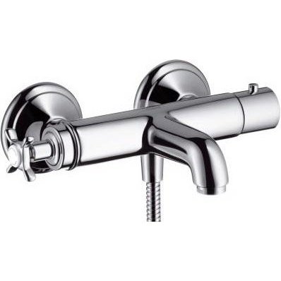 Смеситель с термостатом двухвентильный Hansgrohe коллекция Axor Montreux никель 16241820