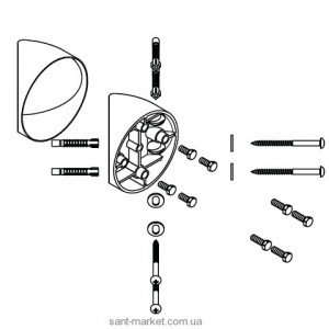 Hansgrohe UNIVERSAL кутовий монтажний набір 27158000