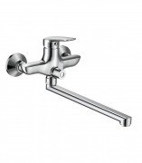 Змішувач одинважільний для ванни з довгим виливом Imprese колекція Praha хром 35030 new