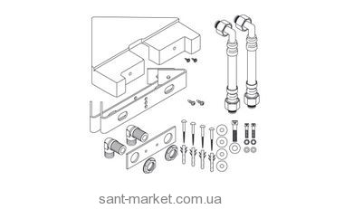 Hansgrohe PHARO SHOWERPANEL Кутовий монтажний набір 26214000