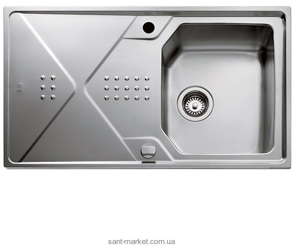 Мойка для кухни прямоугольная Teka EXPRESSION 1B 1D 86 оборачиваемое крыло  врезная  нержавеющая сталь  хром 12126006