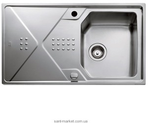 Мийка для кухні прямокутна Teka EXPRESSION 1B 1D 86 обертається крило врізна нержавіюча сталь хром 12126006