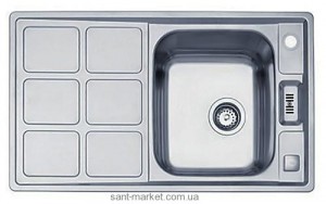 Мойка для кухни прямоугольная Teka Cuadro 45 B оборачиваемое крыло  врезная  нержавеющая сталь  хром 30000750