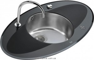 Мийка для кухні Teka I-Sink 95 DX врізна 1 чаша чорне скло / нержавіюча сталь 13129009