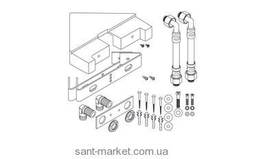 Hansgrohe PHARO SHOWERPANEL Угловой монтажный набор 26214000