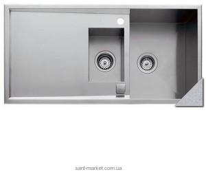 Мийка для кухні прямокутна Teka LINEA 60 B 1.5 чаші крило обертається врізна нержавіюча сталь сіра 88173