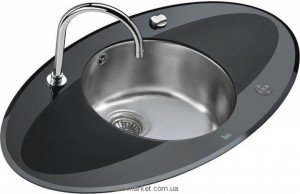 Мойка для кухни Teka I-Sink 95 DX врезная 1 чаша черное стекло/нержавеющая сталь 13129009