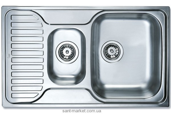 Мийка для кухні прямокутна Teka PRINCESS 800.500 1.5 чаші обертається крило врізна нержавіюча сталь хром 30000172