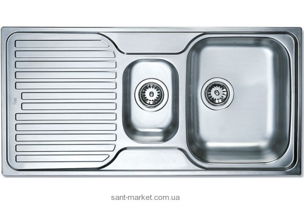 Мойка для кухни прямоугольная Teka PRINCESS 1 1/2 B 1D  1.5 чаши  оборачиваемое крыло  врезная  нержавеющая сталь  хром 30000174