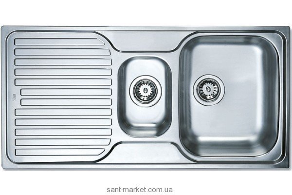 Мийка для кухні прямокутна Teka PRINCESS 1 1/2 B 1D 1.5 чаші обертається крило врізна нержавіюча сталь хром 30000174
