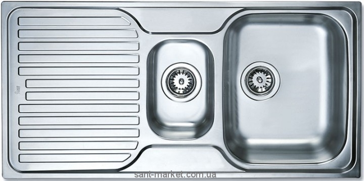 Мийка для кухні прямокутна Teka PRINCESS 1 1/2 B 1D 1.5 чаші обертається крило врізна нержавіюча сталь хром 30000184