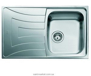 Мойка для кухни прямоугольная Teka UNIVERSO 1B 1D 79 оборачиваемое крыло  врезная  нержавеющая сталь  хром микротекстура 10120045