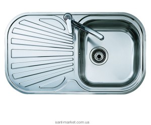 Мийка для кухні прямокутна Teka STYLO 1B 1D обертається крило врізна нержавіюча сталь хром 10107021