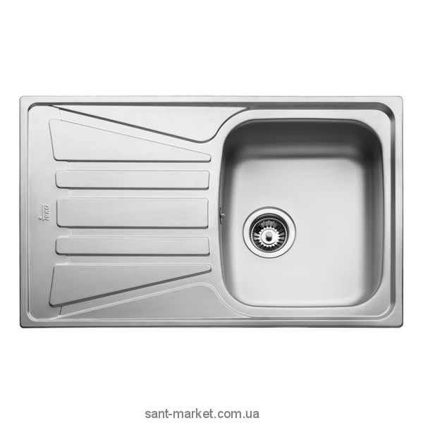 Мойка для кухни прямоугольная Teka Basico 79 1B 1D оборачиваемое крыло  врезная  нержавеющая сталь  хром матовая 10124019