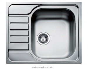 Мойка для кухни прямоугольная Teka UNIVERSAL 580.500 1B 1D оборачиваемое крыло  врезная  нержавеющая сталь  хром микротекстура 30000061